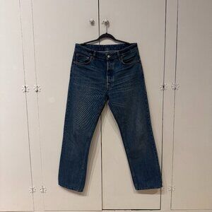 BUCK MASON Selvedge Full Saddle Jeans Mens Size 32, 13 oz Japanese Denim